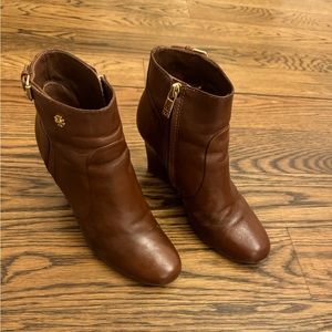 Tory Burch brown wedge ankle boots size 7